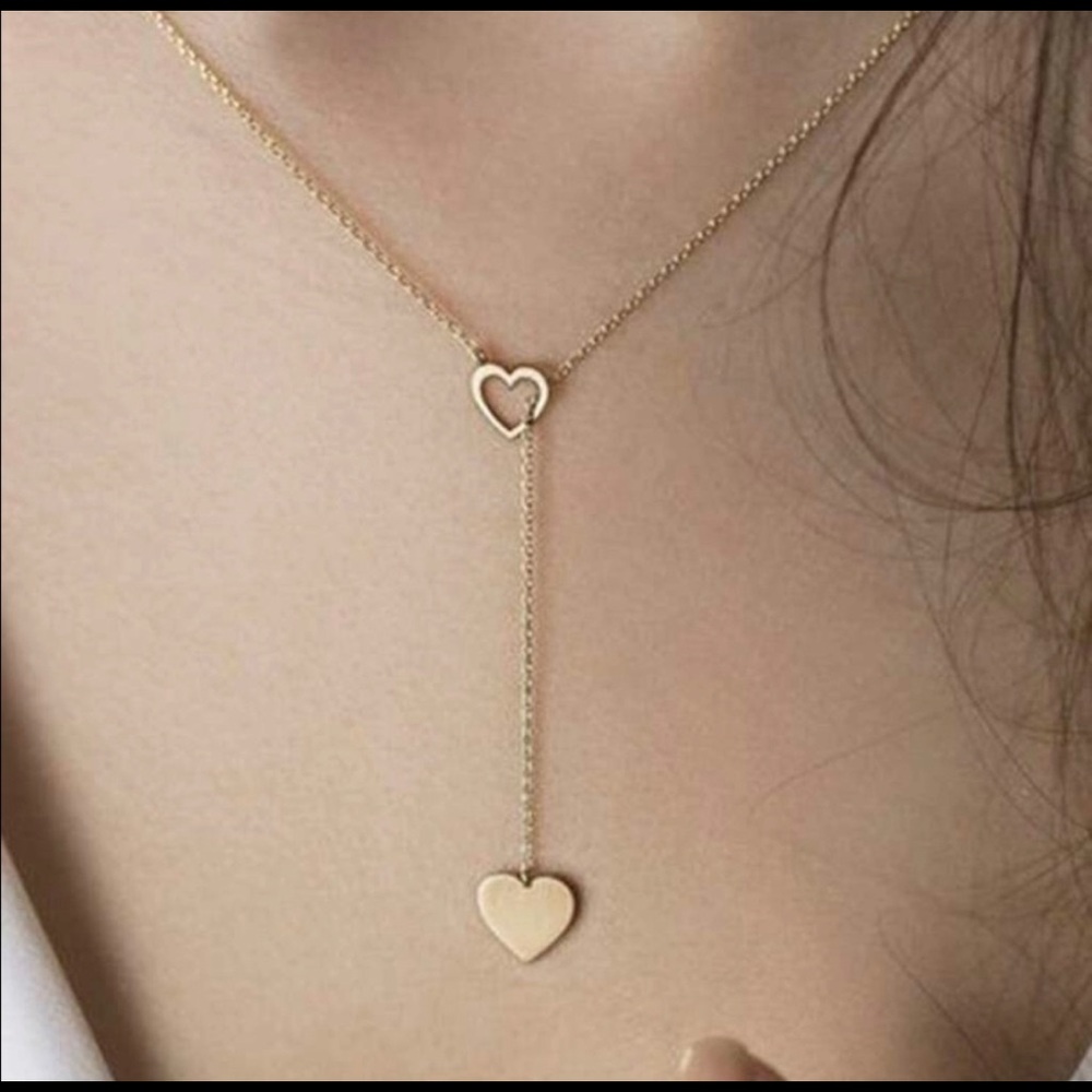 Double Heart ❤️ Necklace